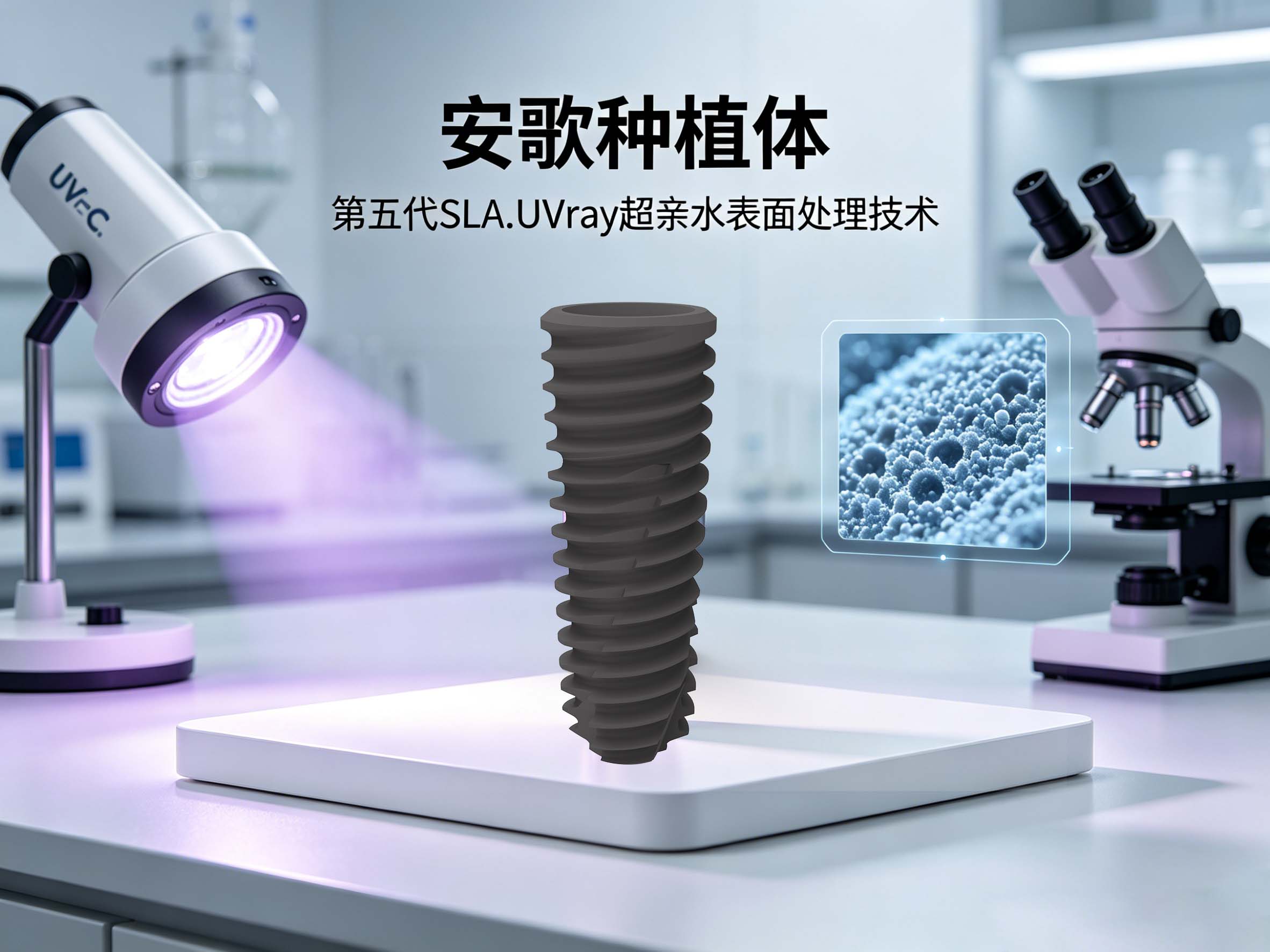 SLA.UVray超亲水表面处理技术