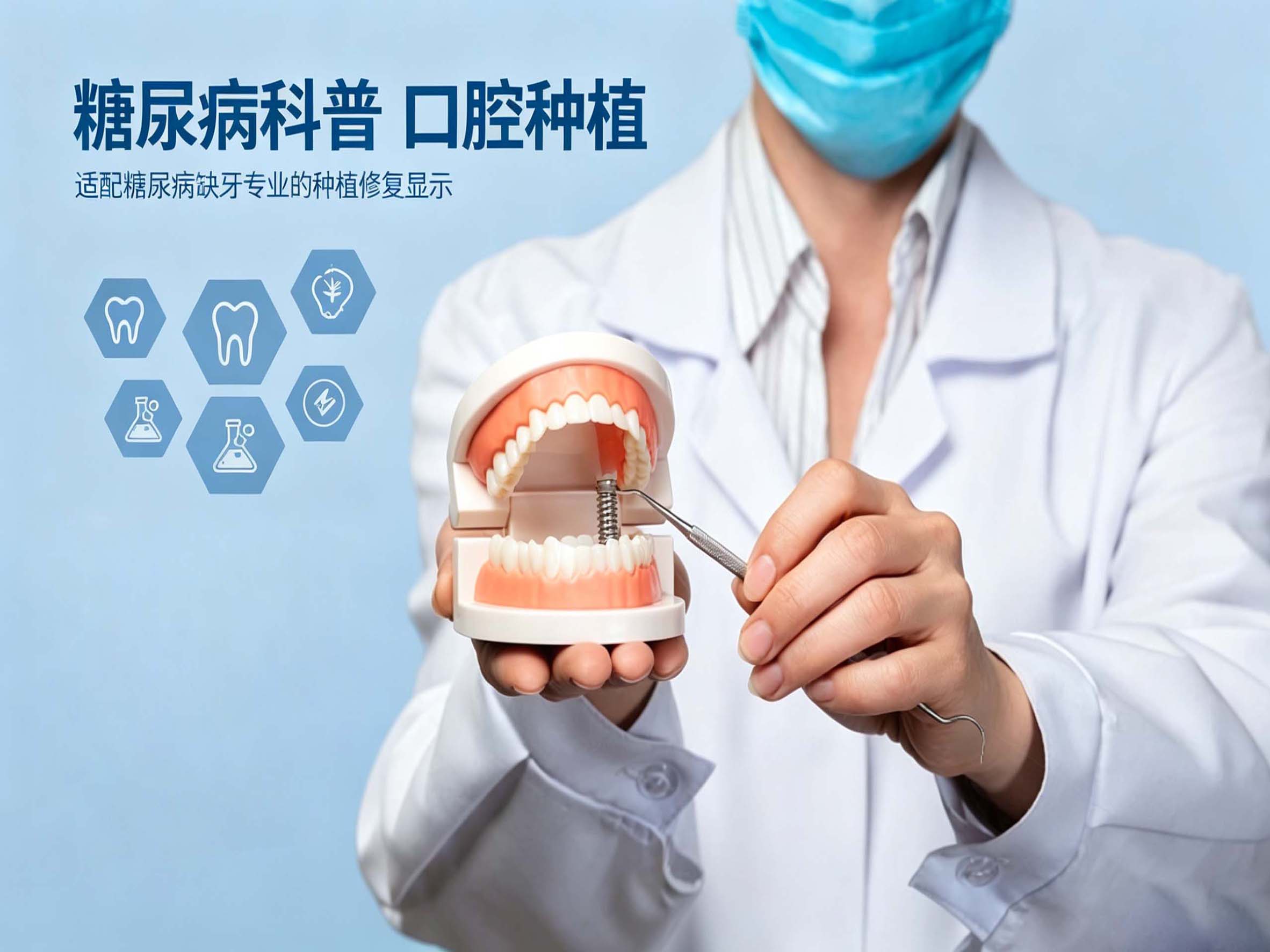 糖尿病缺牙患者种植修复
